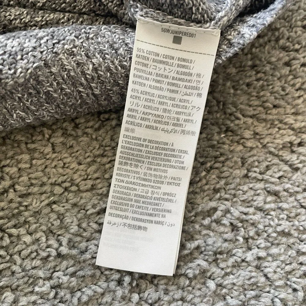 Abercrombie Kids Sweater Girls Sz M Grey Preppy Y2k Classic Minimalist Moose